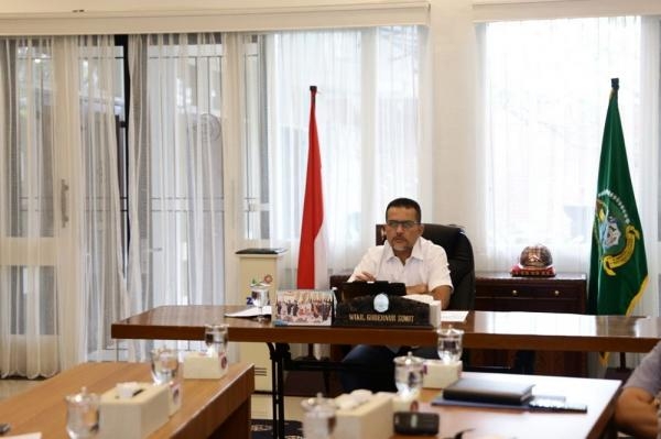  Rakor Monitoring dan Evaluasi PPKM Level 4, Wagub Sumut Sebut PerkembanganKasus Covid-19 Terus Membaik